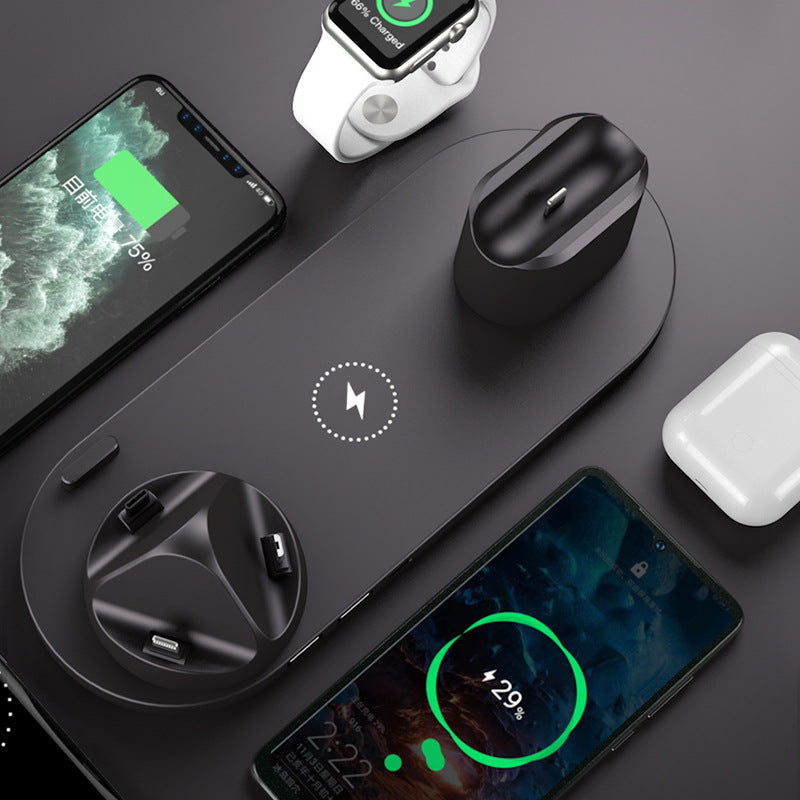 6-in-1 Wireless Fast Charging Station for iPhone, Apple Watch &amp; Accessories